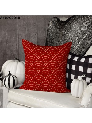 A2ZTR Kırlent Kılıf Çift Tarafı Baskılı Süet Kumaş