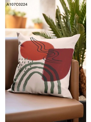 A2ZTR Kırlent Kılıf Çift Tarafı Baskılı Süet Kumaş