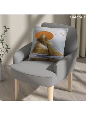 A2ZTR Kırlent Kılıf Çift Tarafı Baskılı Süet Kumaş