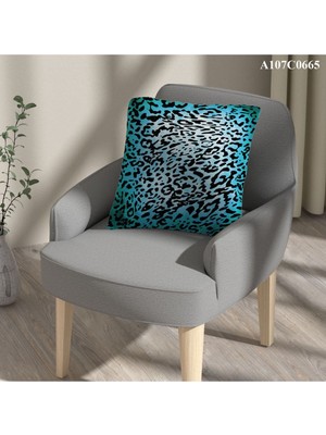 A2ZTR Kırlent Kılıf Çift Tarafı Baskılı Süet Kumaş