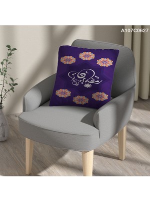 A2ZTR Kırlent Kılıf Çift Tarafı Baskılı Süet Kumaş