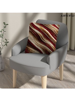 A2ZTR Kırlent Kılıf Çift Tarafı Baskılı Süet Kumaş