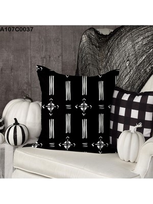 A2ZTR Kırlent Kılıf Çift Tarafı Baskılı Süet Kumaş