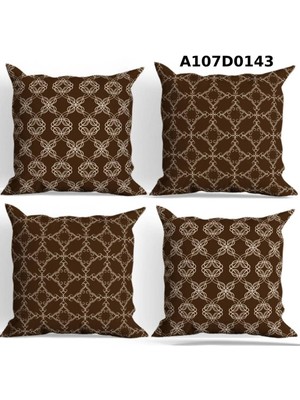 A2ZTR Temalı 4'lı Kırlent Kılıf Seti Çift Tarafı Baskılı