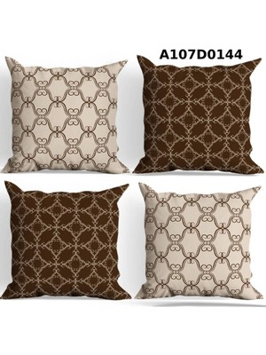 A2ZTR Temalı 4'lı Kırlent Kılıf Seti Çift Tarafı Baskılı