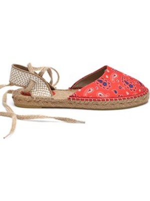 Su Espadril Flora Kırmızı Kadın Espadril Sandalet