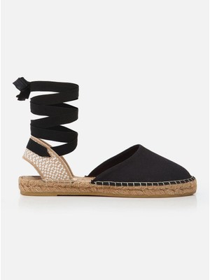 Su Espadril Floran Siyah Kadın Espadril Sandalet