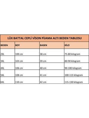 Altınay Lüx Battal Beden Cepli Viskon Yazlık Pijama Altı ZE17