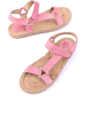 Su Espadril Yula Pembe Kadın Espadril Sandalet