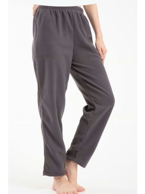 Lady Time Lüx Polar Cepli Kışlık Kadın Pijama Altı Tek Alt Ra1