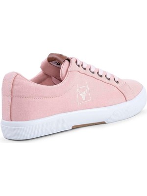 Buckhead 4213 Mayer Pudra Pembe Yazlık Keten Comfort Kadın Sneaker Spor Ayakkabı V2