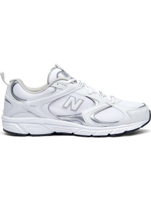 New Balance Unisex Spor Ayakkabı Beyaz Gümüş 408 Hafif ve Esnek Yapı ile Konforlu Kullanım