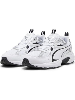 Puma Milenio Tech Unisex Spor Ayakkabı Gümüş Beyaz Hafif ve Esnek 392322-01 V2