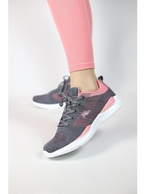 Lumberjack Wolky K.gri Somon Kadın Sneaker Spor Ayakkabı V10