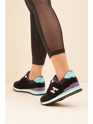Hammer Jack Peru Kadın Günlük Spor Ayakkabı 19250 Siyah Mor V7