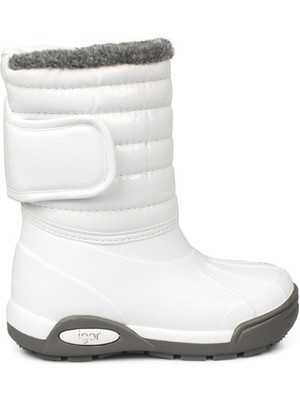 Igor Topo Ski Charol Blanco Çocuk Kürklü Beyaz Anorak Çizme W10168-001 V2
