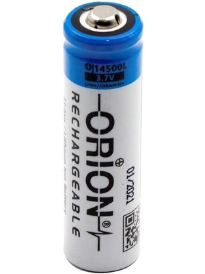 Orion 14500L AA Li-Ion Şarj Edilebilir Pil 900mAh 3.7V Yüksek Performanslı Lityum İyon