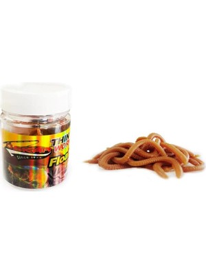 Oskar Silikon Solucan Kutu 10 Adet Süt Mısır Kokulu Kalın