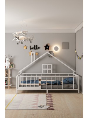 Givayo Wood's Barney Kapılı Montessori Karyola