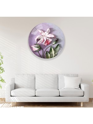 Emya Home Çiçekler Cam Tablo