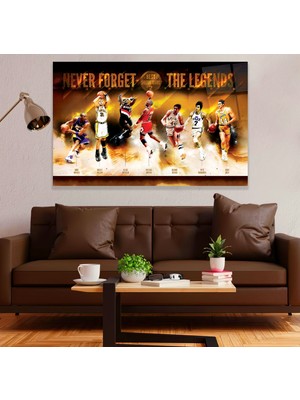 Emya Home Nba Ünlü Oyuncuları Cam Tablo