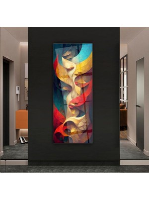 Emya Home Soyut Desen Cam Tablo