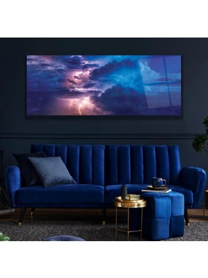 Emya Home Bulutlar Cam Tablo