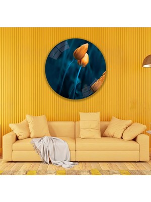 Emya Home Sarı Laleler Cam Tablo
