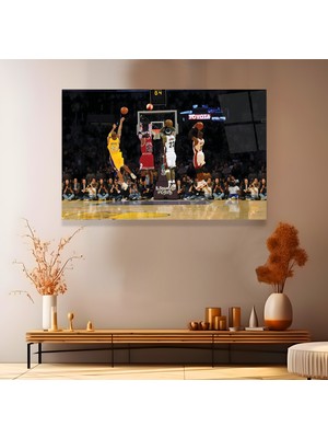 Emya Home Nba Ünlü Oyuncuları Cam Tablo