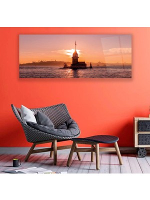 Emya Home Kız Kulesi Cam Tablo