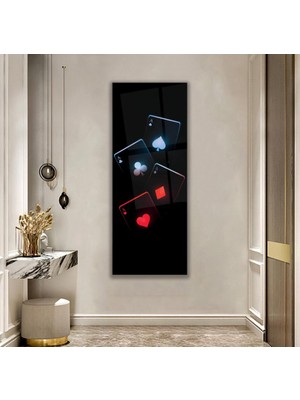 Emya Home Neon Kartlar Cam Tablo