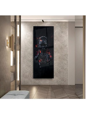 Emya Home Siyahi Kadın Cam Tablo
