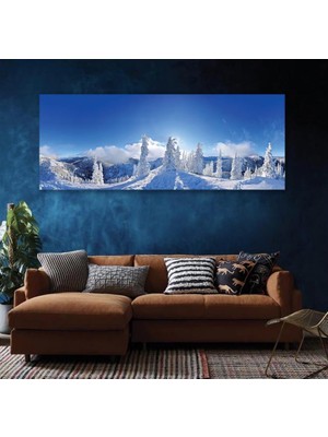 Emya Home Karlı Dağlar Cam Tablo