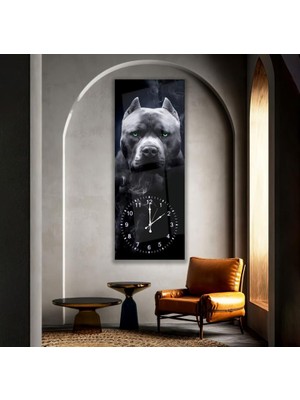Emya Home Saatli Pitbull Cam Tablo