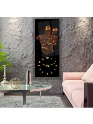 Emya Home Saatli Aşkın Gücü Cam Tablo