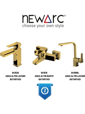 Newarc Aqua Altın Batarya Set 941528,941518,941888L
