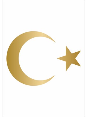 Sticker Dizayn Ay Yıldız Sticker Türk Bayrağı Sticker 00323