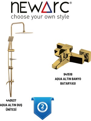 Aqua Altın Duş Ünitesi, Aqua Altın Banyo Bataryası 440537,941518