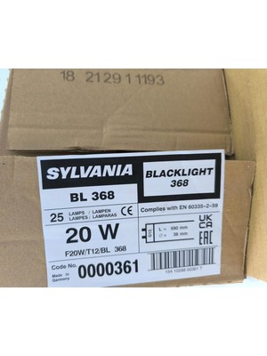 Sylvanıa Sinek Cihazı Ampul BL368 25 Adet Kaplamasız