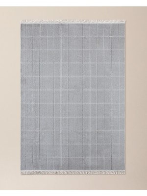 Madame Coco Crochet Halı - Gri - 155x225 cm