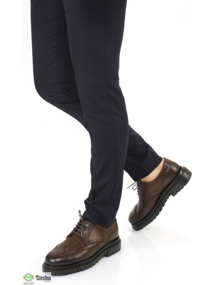 Doçka Erkek Hakiki Deri Kalın Taban Klasık Tarz Oxford Ayakkabı RP24/OX5206