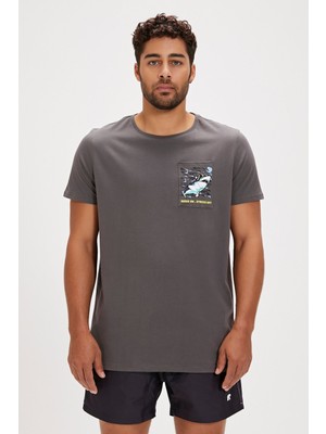 Bad Bear Francis Asfalt Baskılı Erkek Tişört