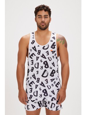 Bad Bear Bling Beyaz Erkek Atlet