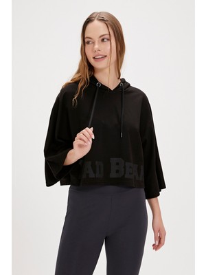 Bad Bear Ella Siyah Kadın Hoodie Sweatshirt