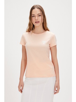 Bad Bear Laura Pembe Basic Baskılı Kadın Tişört