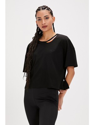 Bad Bear Amanda Siyah Basic Kadın Tişört