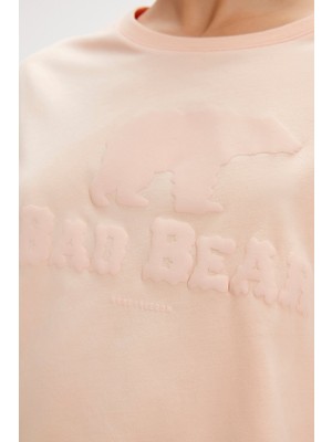 Bad Bear Holly Pembe Baskılı Kadın Tişört