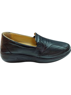 Riverland Z-57 Kadın Siyah Bağsız Ortopedik Casual Ayakkabı