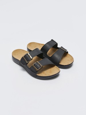 LC Waikiki Lcw Eco Çift Bantlı Toka Detaylı Erkek Terlik