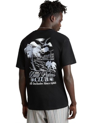 Vans Dual Palms Club Ss Erkek Siyah T-Shirt